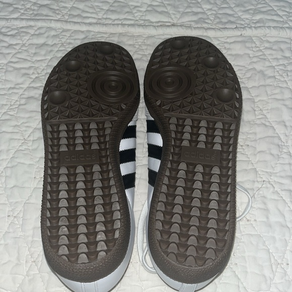 Adidas Original Men’s Samba OG Sneaker White/Black/Granite Size 8 and 5 1/2 - Picture 7 of 16